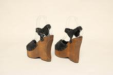 70s Pam Did It For Cherokee Glitter Platform Shoes