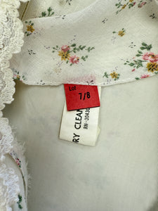 70s Pink Prairie Dress