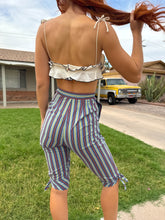 50s Striped Capri Pants