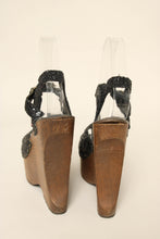 70s Pam Did It For Cherokee Glitter Platform Shoes