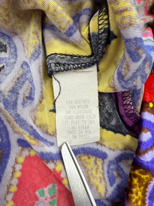 90s Betsey Johnson Paisley Velvet Shirt