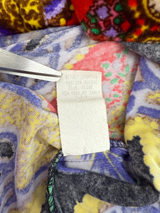 90s Betsey Johnson Paisley Velvet Shirt