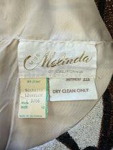 60s Mod Floral Lurex Dress