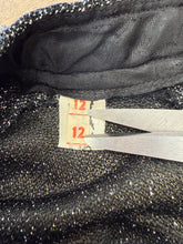 60s Gunmetal Lurex Dress