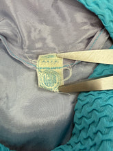 50s Blue Ruched Dress