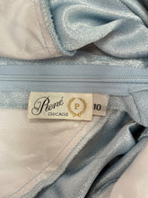 90s Powder Blue Satin Dress