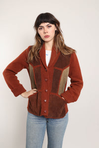 70s Suede Knit Jacket