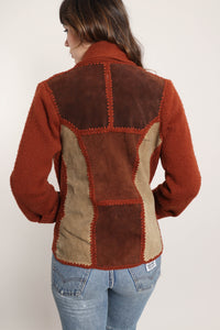 70s Suede Knit Jacket