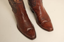 Justin Cowboy Boots With Inlays