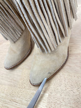 80s Suede Fringe Boots