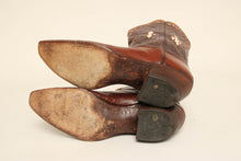 Justin Cowboy Boots With Inlays