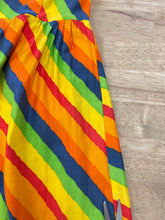 70s Rainbow Striped Dress