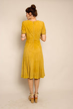 50s Suede Beaded Dress