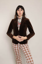 70s Brown Velvet Blazer