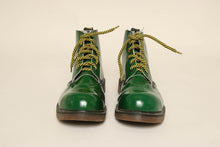 90s Dr. Martens Green Steel Toe Boots
