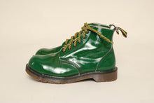 90s Dr. Martens Green Steel Toe Boots