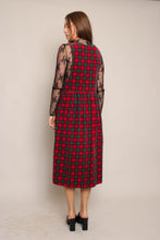 90s Plaid Corduroy Jumper