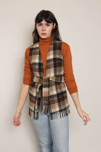 70s Plaid Vest & Belt Set