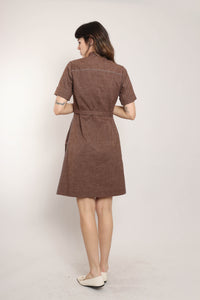 60s Detailed Stitching Dress
