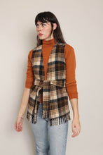 70s Plaid Vest & Belt Set