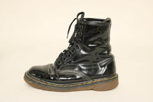 90s Dr. Martens Black Patent Leather Boots