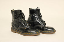 90s Dr. Martens Black Patent Leather Boots