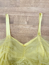 50s Yellow Tulle Gown