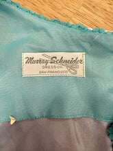 50s Smocked Chiffon Dress