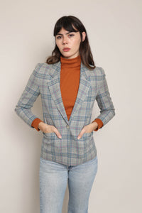 80s Plaid Pendleton Blazer