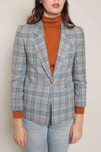 80s Plaid Pendleton Blazer