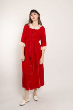 60s Velvet House Dress