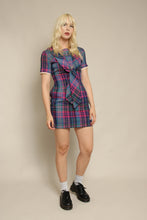 60s Plaid Ascot Dress