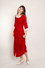 60s Velvet House Dress