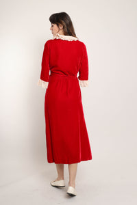 60s Velvet House Dress