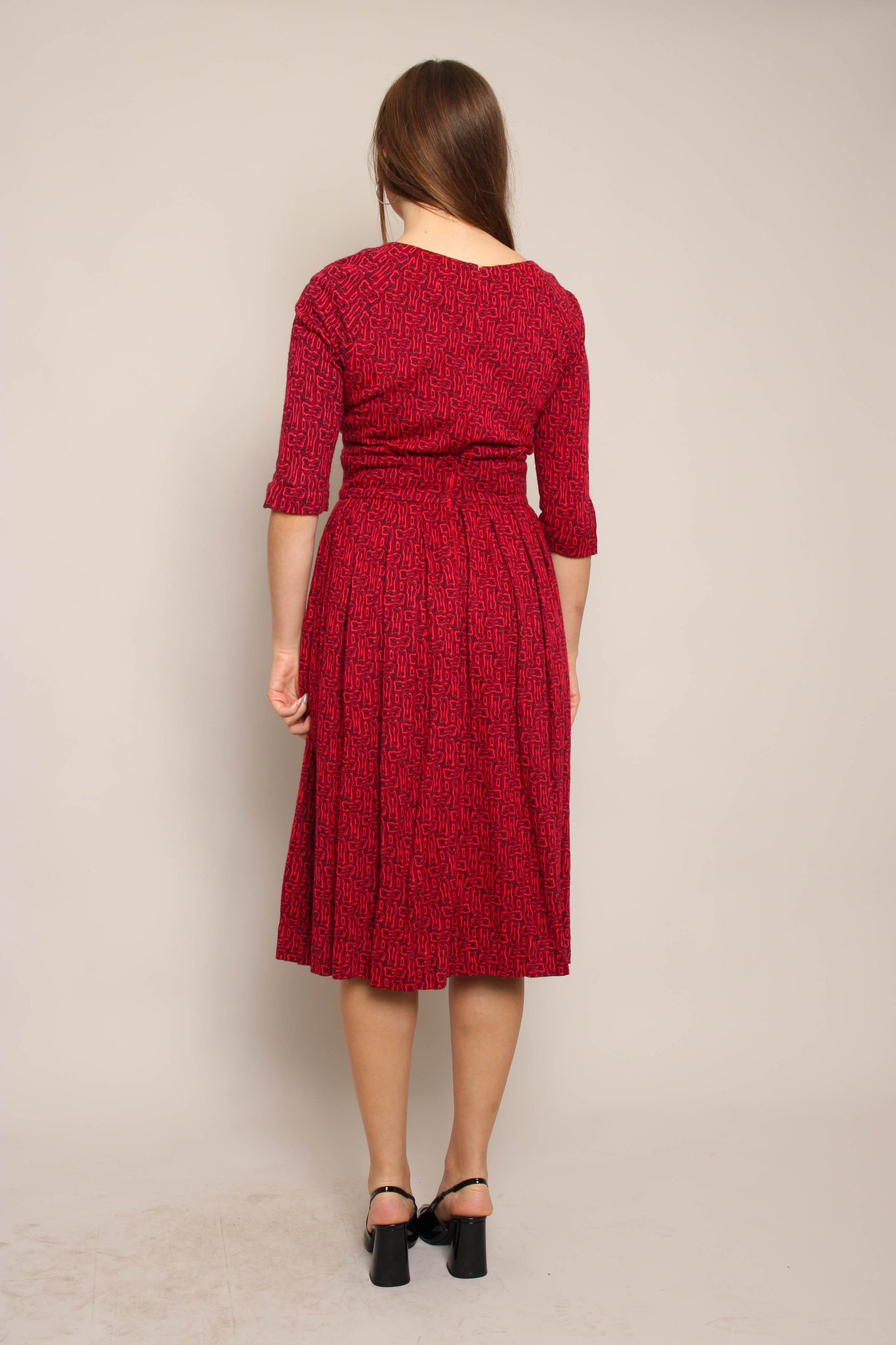 50s Abstract Knit Dress 50s Abstract Knit Dress