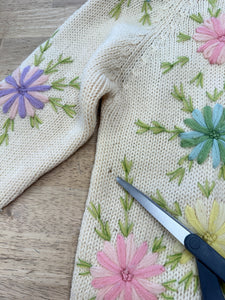 50s Floral Cardigan