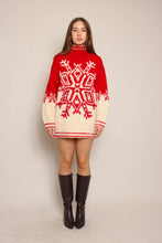 90s Snowflake Wool Sweater