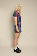 60s Plaid Ascot Dress