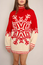 90s Snowflake Wool Sweater