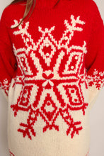 90s Snowflake Wool Sweater