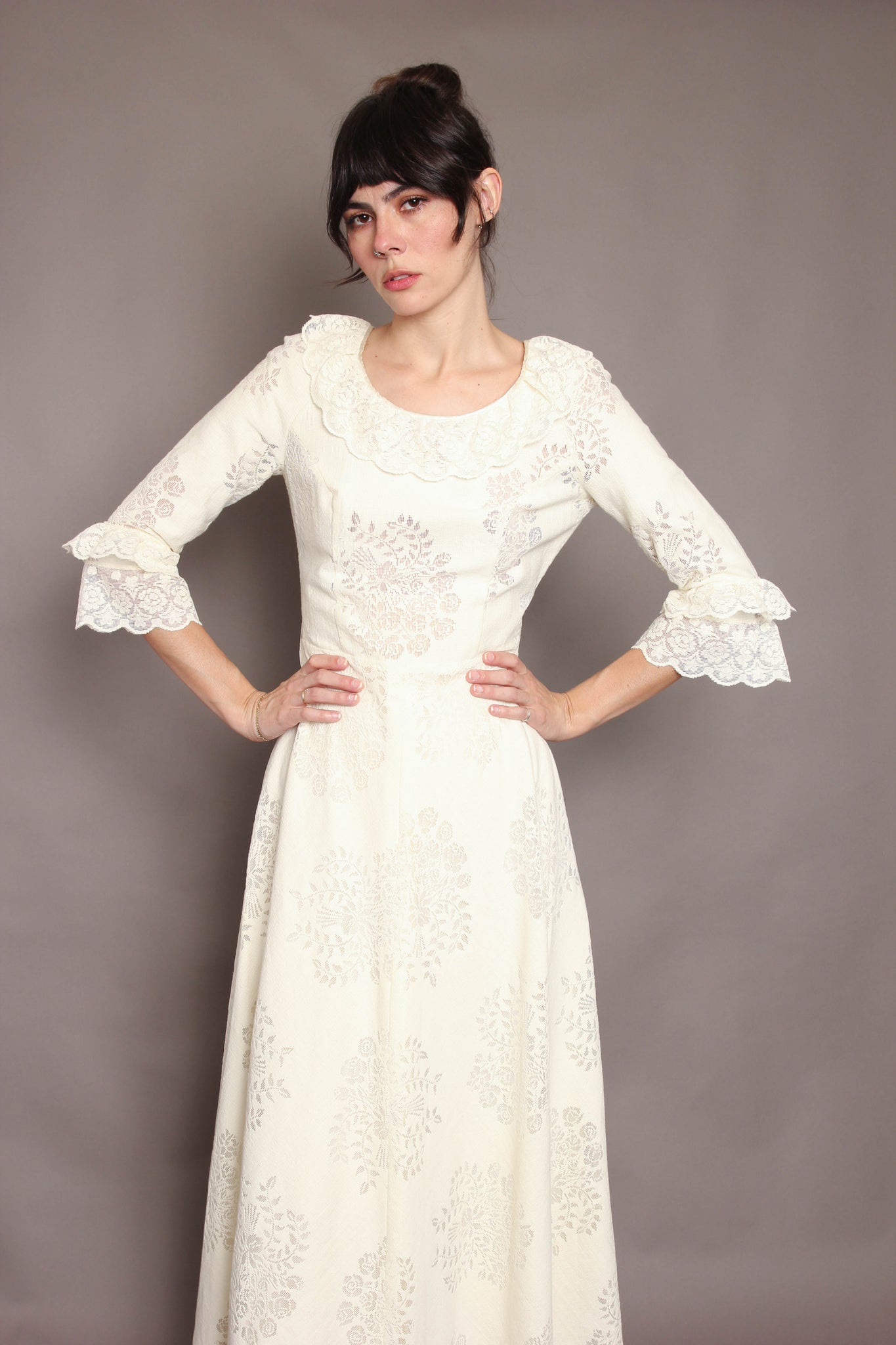 70s Lace Bell Sleeve Dress 70s Lace Bell Sleeve Dress