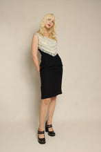 50s Silver Fringe Cocktail Dress