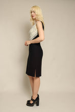 50s Silver Fringe Cocktail Dress