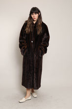 70s Hooded Faux Fur Coat