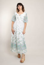 70s Floral Prairie Dress