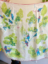 70s Blue Bird Scarf