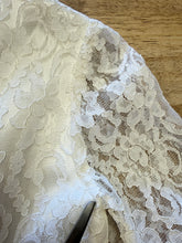 60s Floral Lace Wedding Mini Dress