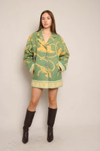 90s Western Novelty Print Wool Jacket