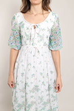 70s Floral Prairie Dress