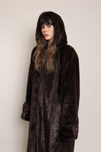 70s Hooded Faux Fur Coat